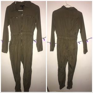 Olive Fitted Jumpsuit